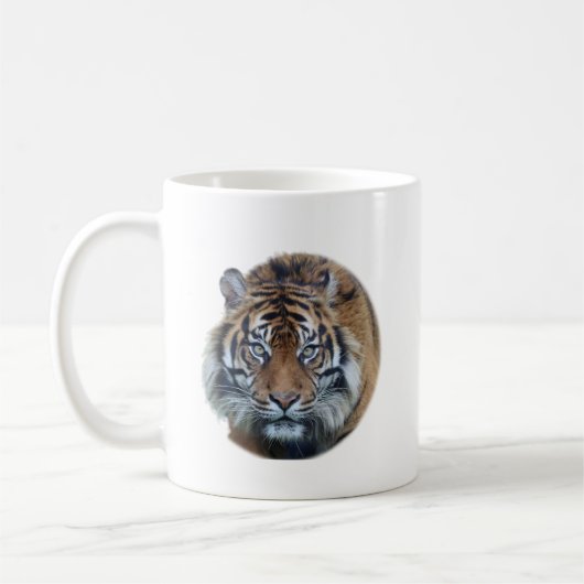Mooie foto van Bengal Tiger Face Koffiemok (Links)