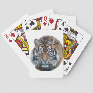 Mooie foto van Bengal Tiger Face Pokerkaarten
