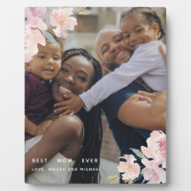 Mooie foto van beste mama ooit Blush Floral