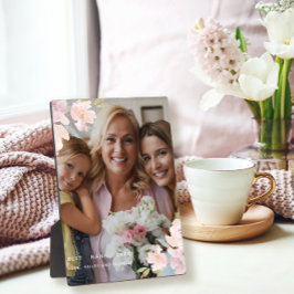 Mooie foto van beste nana ooit Blush Floral Fotoplaat