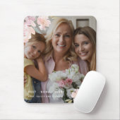 Mooie foto van beste nana ooit Blush Floral Muismat (Met muis)