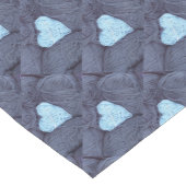 Mooie foto van blauw wolhart korte tafelloper (Hoek)