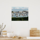 Mooie foto van boten bij Dock in Cape Cod, Ma Poster (Keuken)