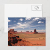 Mooie foto van de Monument-vallei in Arizona Briefkaart (Voorkant / Achterkant)