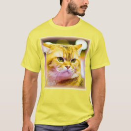 Mooie foto van een Cute Cat. Bestel nu T-shirt