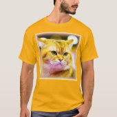 Mooie foto van een Cute Cat. Bestel nu T-shirt (Voorkant)