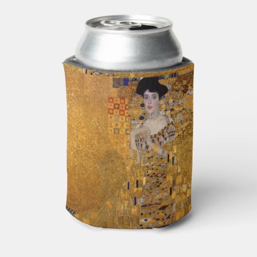 Mooie foto van een dame van Gustav Klimt, Deco Blikjeskoeler (Blikje Achterkant)