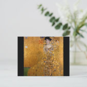 Mooie foto van een dame van Gustav Klimt, Deco Briefkaart (Staand voorkant)