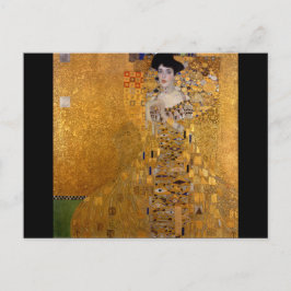 Mooie foto van een dame van Gustav Klimt, Deco Briefkaart