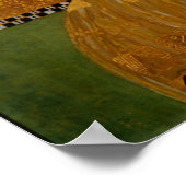 Mooie foto van een dame van Gustav Klimt, Deco Poster (Hoek)