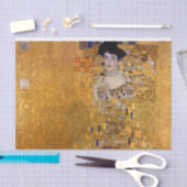 Mooie foto van een dame van Gustav Klimt, Deco Tissuepapier (Craft)