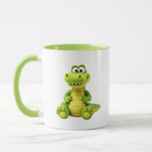 Mooie foto van een krokodil. mok (Links)