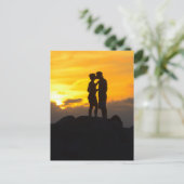 Mooie foto van een kussend stel in Key West Florid Briefkaart (Staand voorkant)