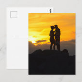 Mooie foto van een kussend stel in Key West Florid Briefkaart (Voorkant / Achterkant)