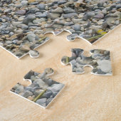 Mooie foto van Golden Retriever Dog Beach Legpuzzel (Zijkant)