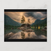 Mooie foto van het bergmeer in Evening Briefkaart (Voorkant)