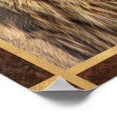 Mooie foto van Lion Poster (Hoek)