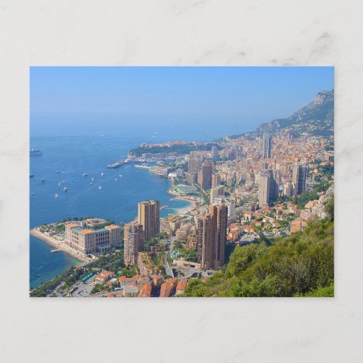 Mooie foto van Monte Carlo van afstand Briefkaart (Voorkant)