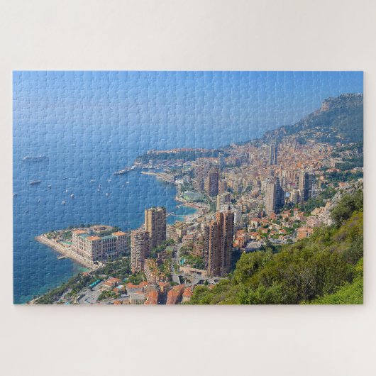 Mooie foto van Monte Carlo van afstand Legpuzzel (Horizontaal)