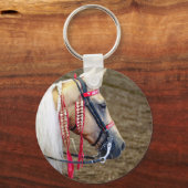 Mooie foto van Palomino Horse Sleutelhanger (Voorkant)