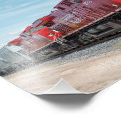 Mooie foto van Railroad Foto Afdruk (Hoek)