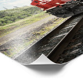 Mooie foto van Railroad Foto Afdruk (Hoek)