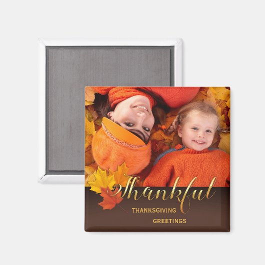 Mooie foto van Thanksgiving Magneet (Voorkant / Achterkant)
