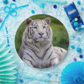 Mooie foto van White Tiger Papieren Bordje (Feest)