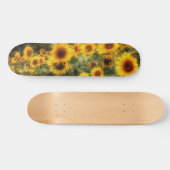 Mooie foto van zonnebloem persoonlijk skateboard (Horizontaal)