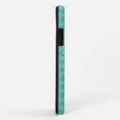 Mooie fotolijst met blauwe houndstooth Case-Mate iPhone case (Achterkant/rechts)