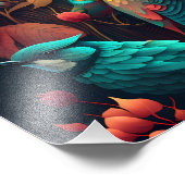 Mooie foto's van kleurrijke vogels foto afdruk (Hoek)