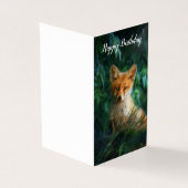 Mooie Fox Verjaardag Kaart (Buitenkant)