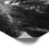 Mooie Fox zwart-wit schetskunst Poster (Hoek)