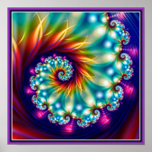 Mooie fractaal poster