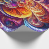 Mooie fractal cadeauverpakking cadeaupapier (Hoek)