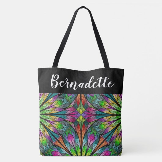 Mooie fractal - Zie achterzijde Tote Bag (Achterkant)