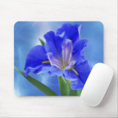 Mooie fractale iris en de betekenis ervan muismat (Met muis)