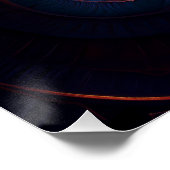 Mooie Fractale Lelie Perfect Poster (Hoek)