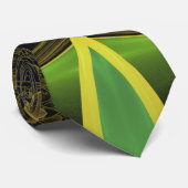 Mooie fractale veren van de Quetzal Bird Stropdas (Opgerold)