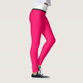 Mooie framboos zwart wit leggings (Rechts)
