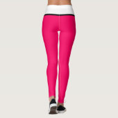 Mooie framboos zwart wit leggings (Achterkant)