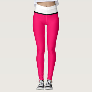 Mooie framboos zwart wit leggings