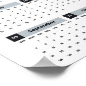 Mooie Frankrijk Kalender Poster (Hoek)