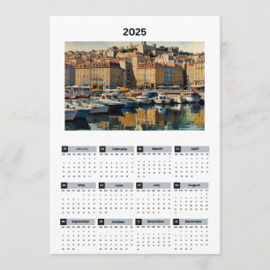 Mooie Frankrijk Uitzicht Kalender Programmakaart