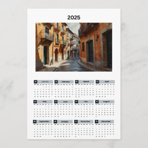 Mooie Frankrijk Uitzicht Kalender Programmakaart