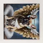 Mooie Franse Bulldog & Angel Wings Legpuzzel (Horizontaal)