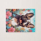 Mooie Franse Bulldog hond Legpuzzel (Horizontaal)