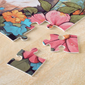 Mooie Franse Bulldog hond Legpuzzel (Zijkant)