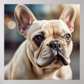 Mooie Franse Bulldog Poster (Voorkant)