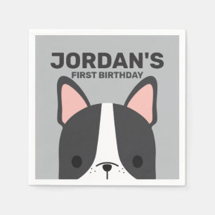 Mooie Franse Bulldog Verjaardag Servet